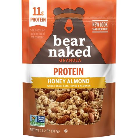 bear naked granola honey almond|Bear Naked® Honey Almond Protein Granola, 11.2 oz